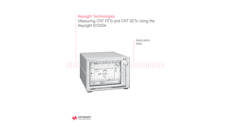 Measuring CNT Structures Using a Semiconductor Analyzer